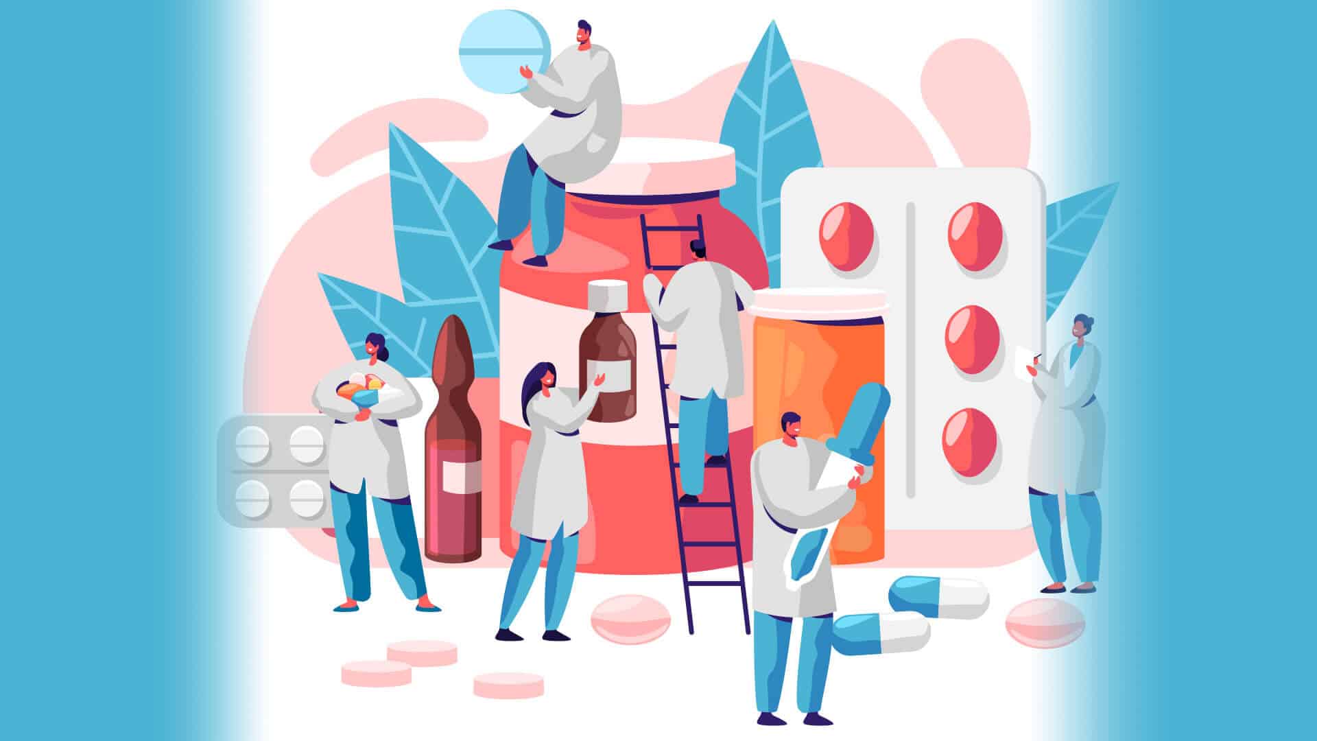 Pharmaceutical Worker Illustration