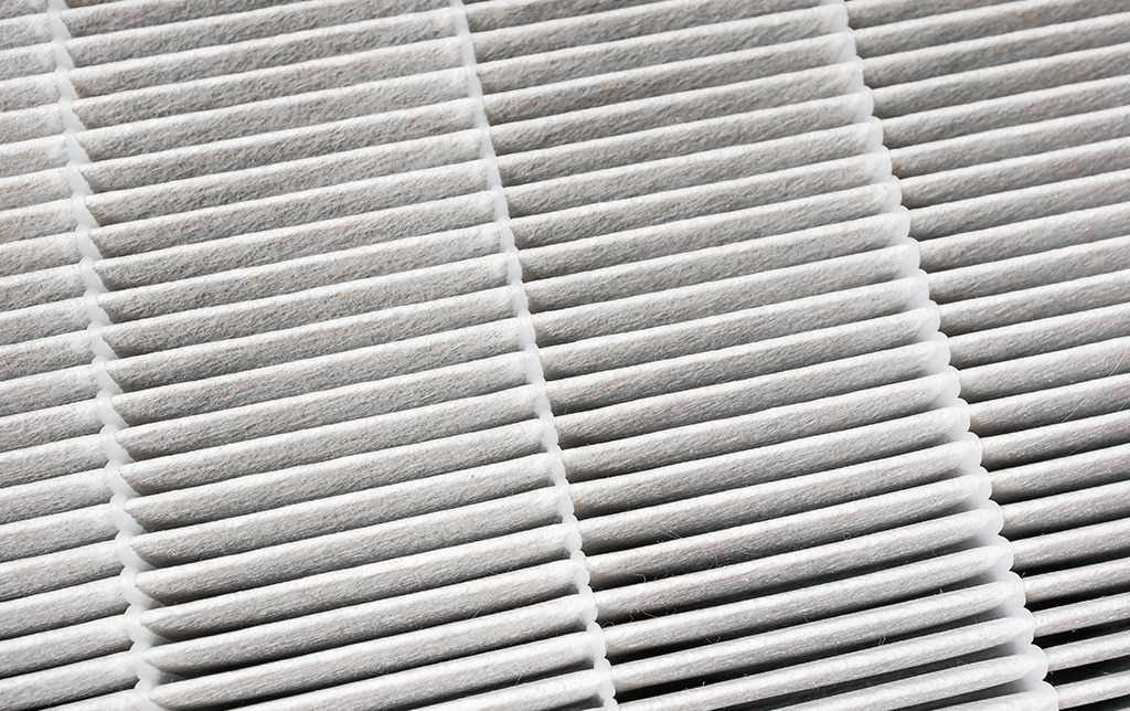 Closeup Of A HEPA Filter